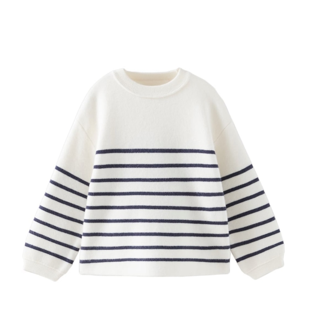 Zara girls striped nautical pullover sweater